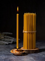 Свечи сорокоустные восковые (в упаковке 40 шт.) 15 см., диаметр 8 мм (арт. 08162)