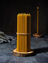 Свечи сорокоустные восковые (в упаковке 40 шт.) 15 см., диаметр 8 мм (арт. 08162)
